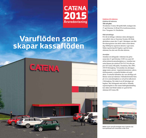 Thumbnail Catena AB Annual Report 2015