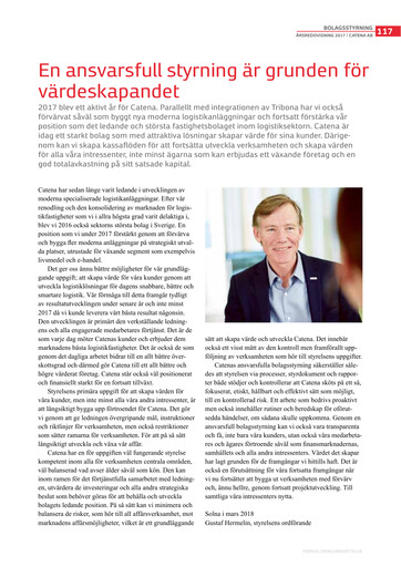 Thumbnail Catena AB Annual Report 2017