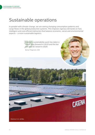 Thumbnail Catena AB Sustainability Report 2019