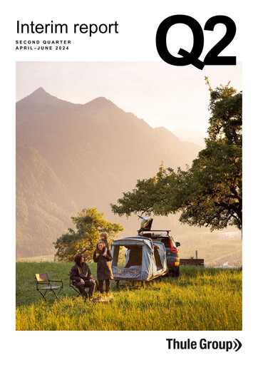 Miniature Thule Group AB Rapport trimestriel 2024-q2