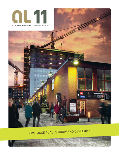 Thumbnail Atrium Ljungberg Annual Report 2011