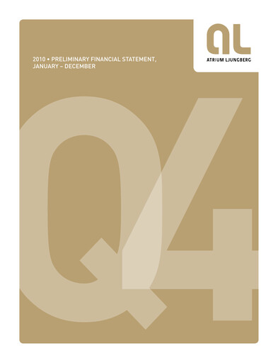 Thumbnail Atrium Ljungberg Financial Statement 2010