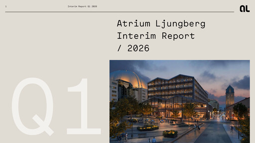 Thumbnail Atrium Ljungberg Quarterly Report 2026-q1