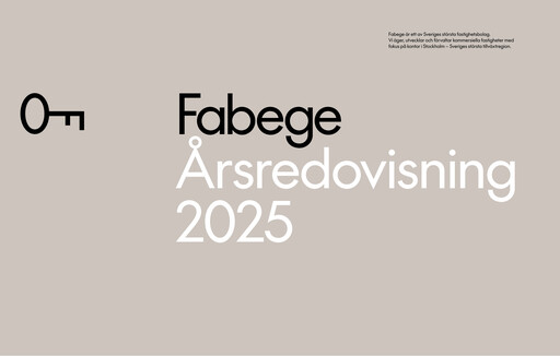 Thumbnail Fabege AB Annual Report 2025