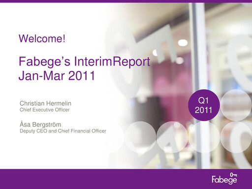 Thumbnail Fabege AB Quarterly Report 2011-q1