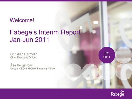 Thumbnail Fabege AB Quarterly Report 2011-q2