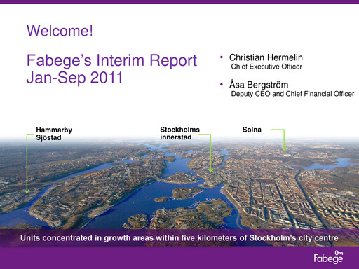 Thumbnail Fabege AB Quarterly Report 2011-q3