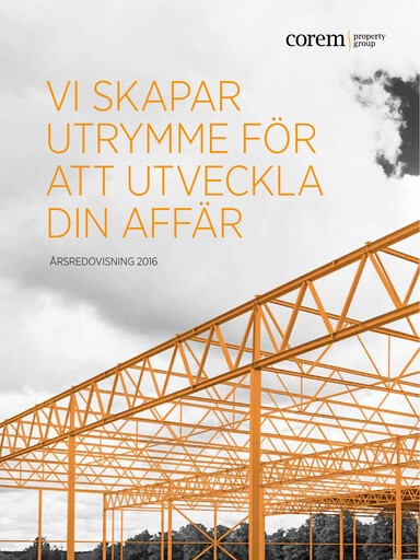 Thumbnail Corem Property Group AB Annual Report 2016