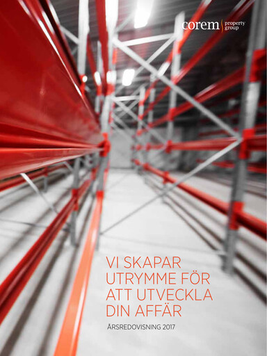 Thumbnail Corem Property Group AB Annual Report 2017