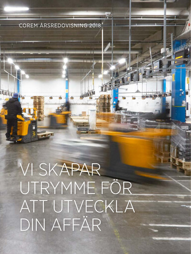 Thumbnail Corem Property Group AB Annual Report 2018