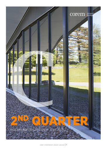 Thumbnail Corem Property Group AB Half-year Report 2021-h1