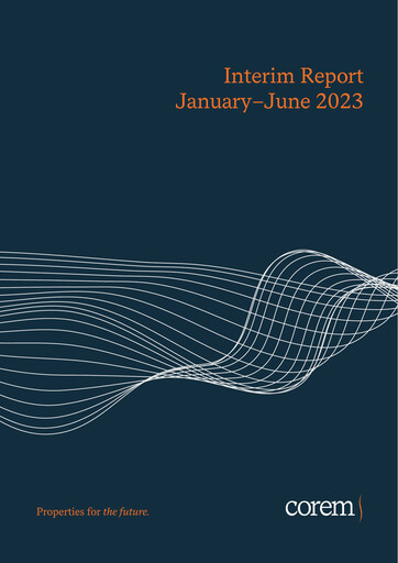 Thumbnail Corem Property Group AB Half-year Report 2023-h1