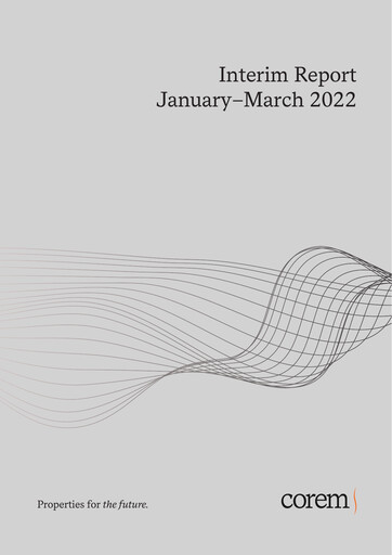 Thumbnail Corem Property Group AB Quarterly Report 2022-q1
