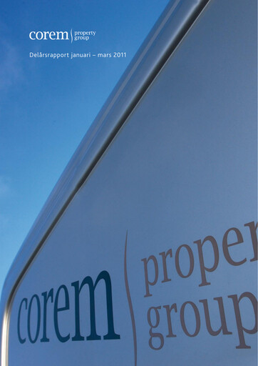 Thumbnail Corem Property Group AB Quarterly Report 2011-q1