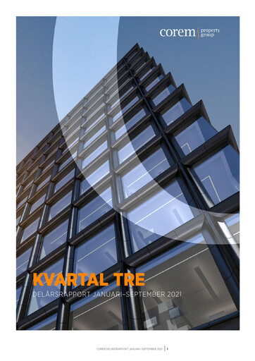 Thumbnail Corem Property Group AB Quarterly Report 2021-q3