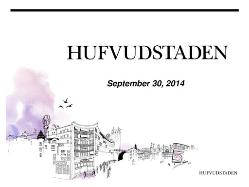 Thumbnail Hufvudstaden AB Quarterly Report 2014-q3