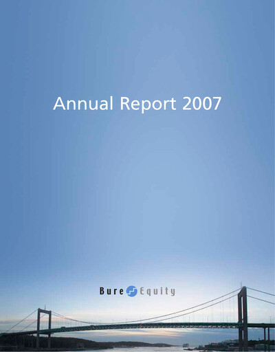 Thumbnail Bure Equity AB Annual Report 2007