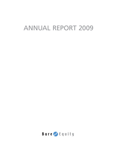 Thumbnail Bure Equity AB Annual Report 2009