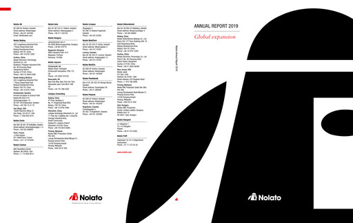 Thumbnail Nolato AB Annual Report 2019