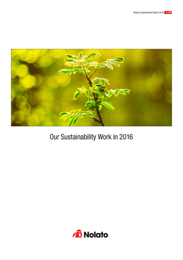 Thumbnail Nolato AB Sustainability Report 2016