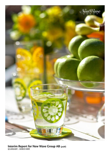 Thumbnail New Wave Group Quarterly Report 2009-q1