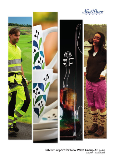 Thumbnail New Wave Group Quarterly Report 2011-q1