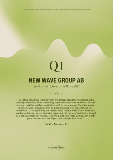Thumbnail New Wave Group Quarterly Report 2025-q1