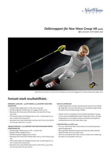 Thumbnail New Wave Group Quarterly Report 2007-q3