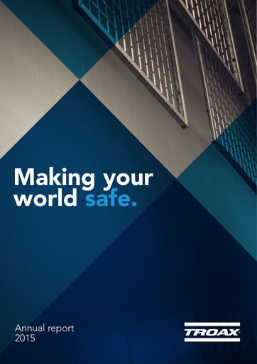 Thumbnail Troax Group AB Annual Report 2015