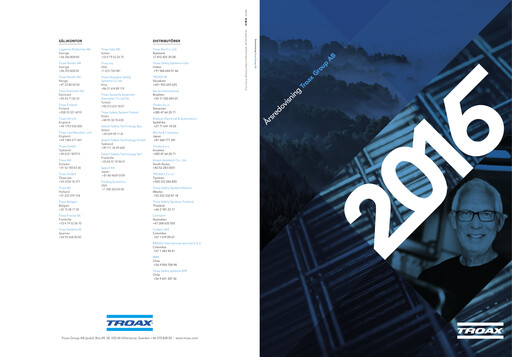 Thumbnail Troax Group AB Annual Report 2016