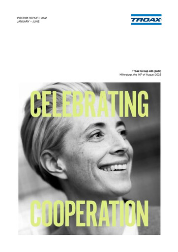 Thumbnail Troax Group AB Half-year Report 2022-h1