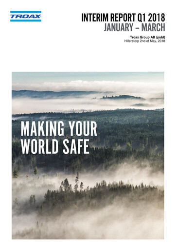 Thumbnail Troax Group AB Quarterly Report 2018-q1
