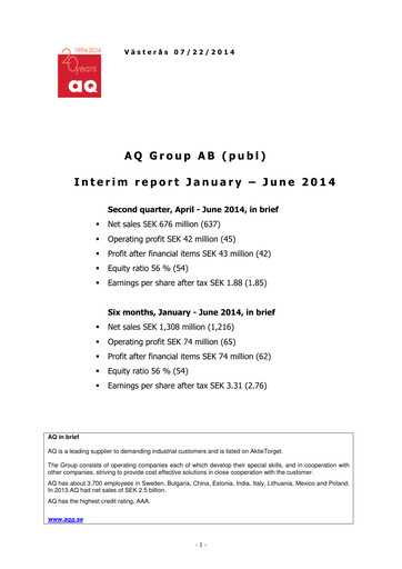 Thumbnail AQ Group Half-year Report 2014-h1
