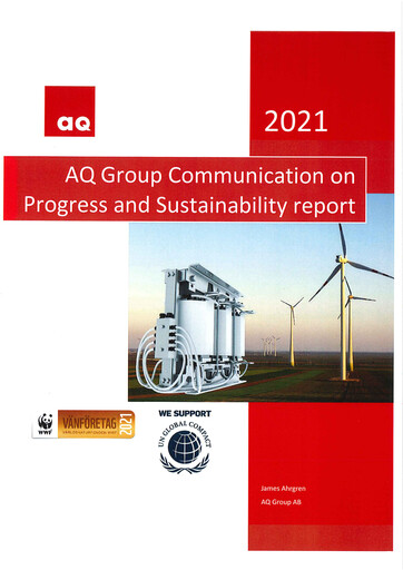 Thumbnail AQ Group Sustainability Report 2021