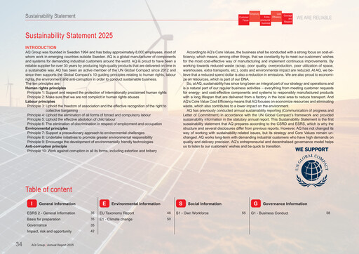 Thumbnail AQ Group Sustainability Report 2025
