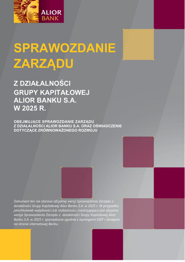 Vorschaubild Alior Bank S.A. Jahresbericht 2025