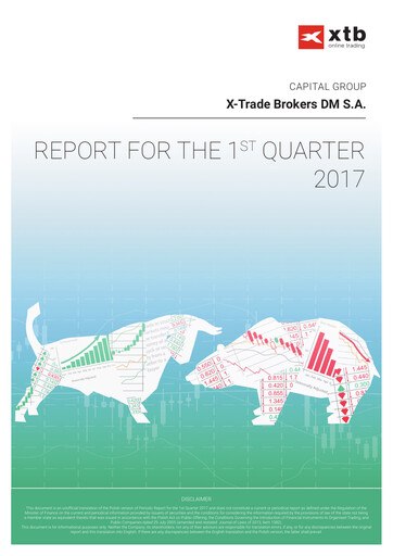 Miniature XTB S.A. Rapport trimestriel 2017-q1