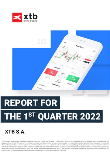 Miniature XTB S.A. Rapport trimestriel 2022-q1