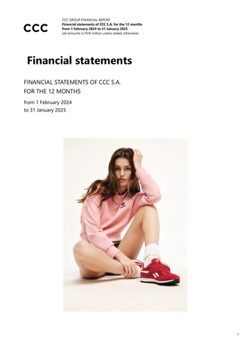 Thumbnail CCC S.A. Financial Statement 2024