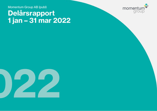 Thumbnail Momentum Group AB Quarterly Report 2022-q1