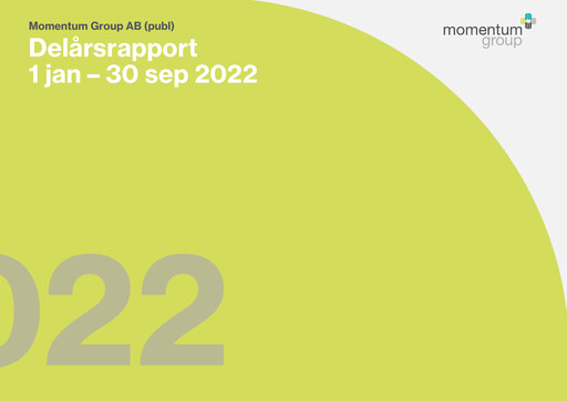 Thumbnail Momentum Group AB Quarterly Report 2022-q3