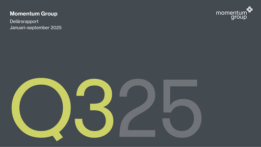 Thumbnail Momentum Group AB Quarterly Report 2025-q3