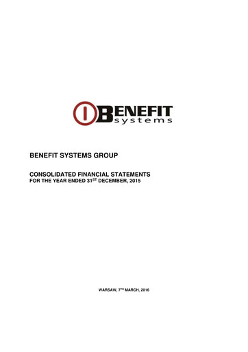 Thumbnail Benefit Systems Financial Statement 2015