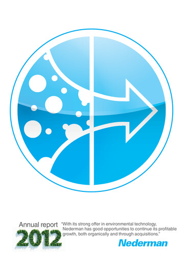 Thumbnail Nederman Holding Annual Report 2012