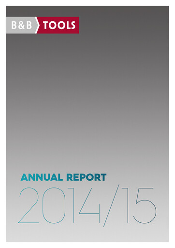 Thumbnail Bergman & Beving Annual Report 2014-2015