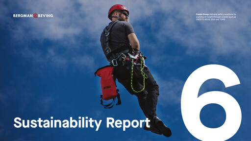 Vorschaubild Bergman & Beving Nachhaltigkeitsbericht 2024-2025