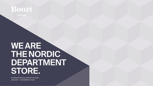 Thumbnail Boozt Quarterly Report 2022-q4