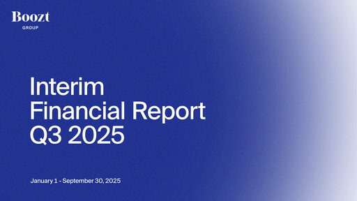 Thumbnail Boozt Quarterly Report 2025-q3