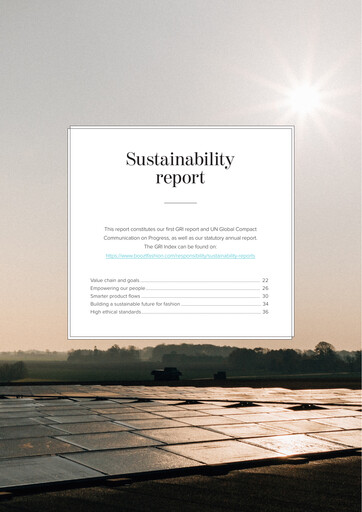 Thumbnail Boozt Sustainability Report 2018