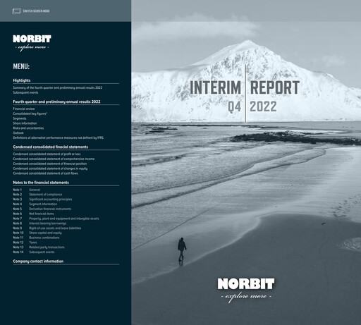 Thumbnail Norbit ASA Quarterly Report 2022-q4